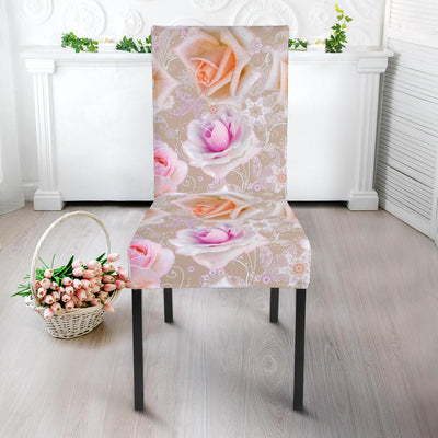 Rose Pattern Print Design RO011 Dining Chair Slipcover-JORJUNE.COM
