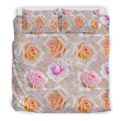 Rose Pattern Print Design RO011 Duvet Cover Bedding Set-JORJUNE.COM