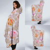 Rose Pattern Print Design RO011 Hooded Blanket-JORJUNE.COM