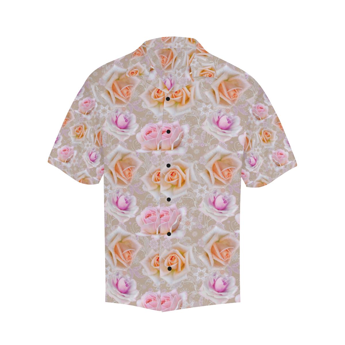 Rose Pattern Print Design RO011 Men Hawaiian Shirt-JorJune