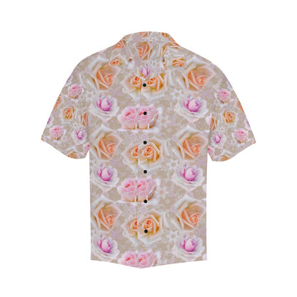 Rose Pattern Print Design RO011 Men Hawaiian Shirt-JorJune