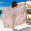 Rose Pattern Print Design RO011 Sarong Pareo Wrap-JORJUNE.COM