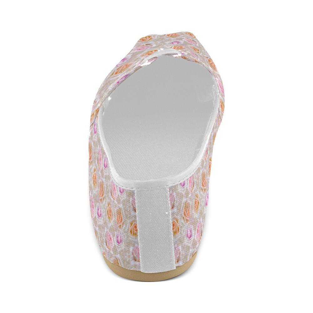 Rose Pattern Print Design RO011 Women Casual Shoes-JorJune.com