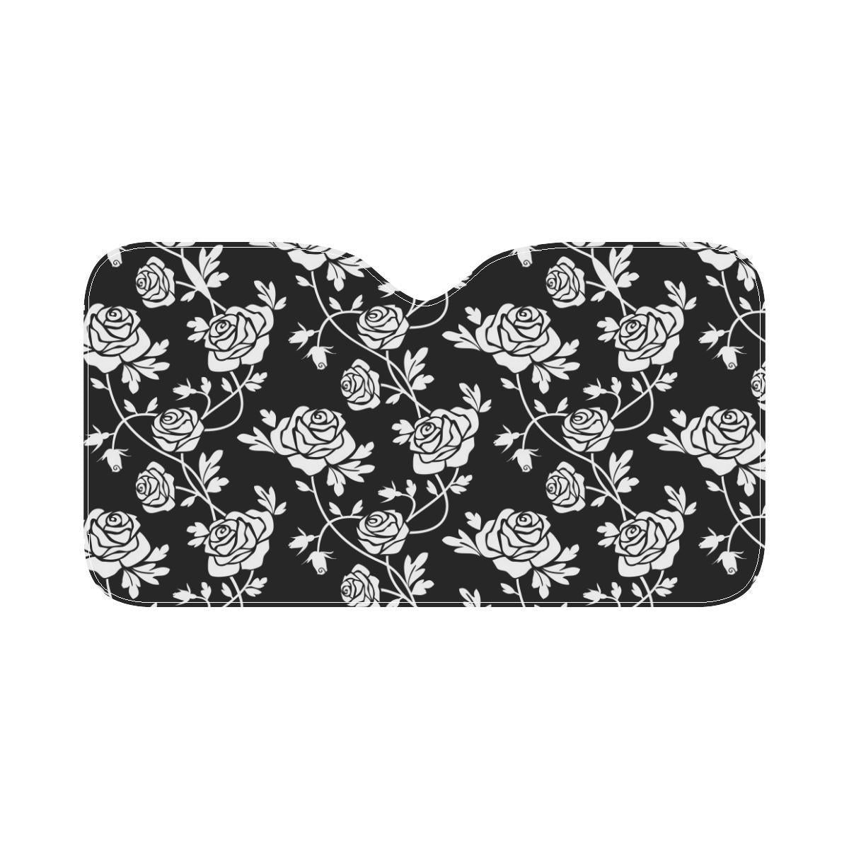 Rose Pattern Print Design RO013 Car Sun Shade-JorJune