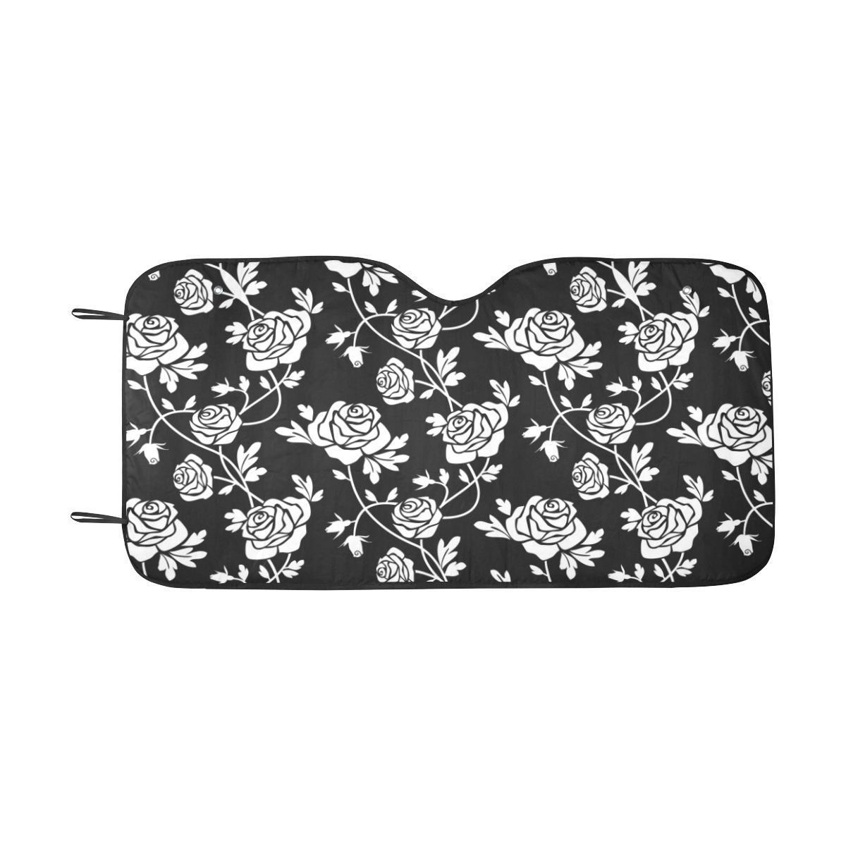 Rose Pattern Print Design RO013 Car Sun Shade-JorJune