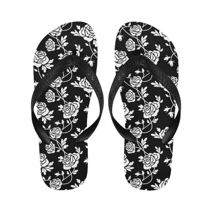 Rose Pattern Print Design RO013 Flip Flops-JorJune