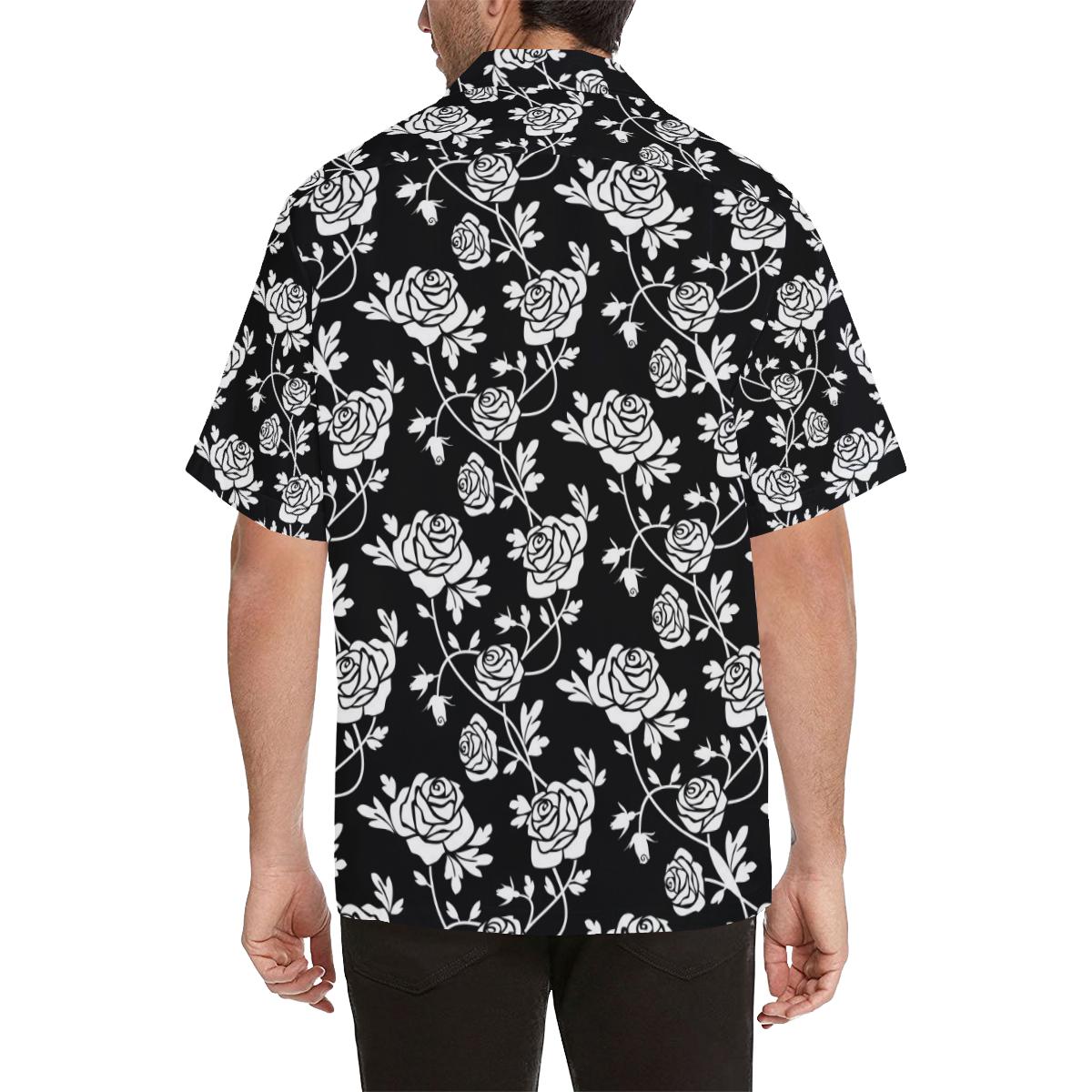 Rose Pattern Print Design RO013 Men Hawaiian Shirt-JorJune