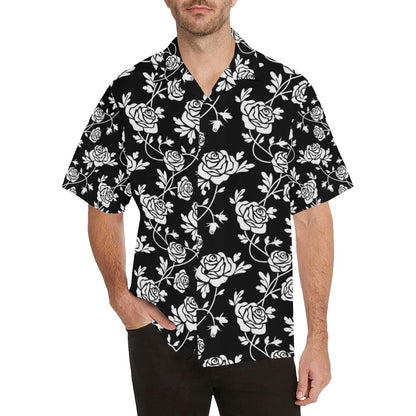 Rose Pattern Print Design RO013 Men Hawaiian Shirt-JorJune