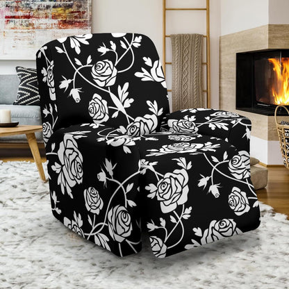 Rose Pattern Print Design RO013 Recliner Slipcover-JORJUNE.COM