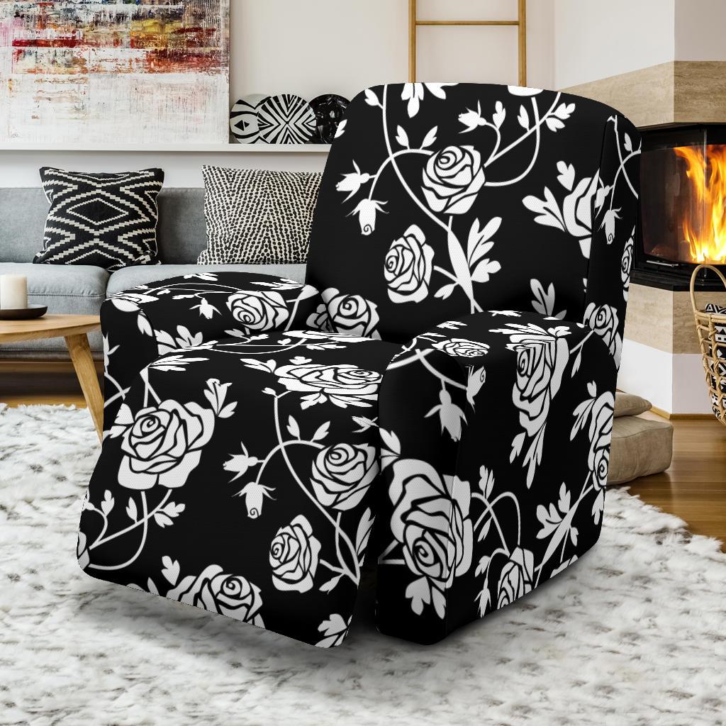 Rose Pattern Print Design RO013 Recliner Slipcover-JORJUNE.COM