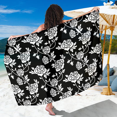 Rose Pattern Print Design RO013 Sarong Pareo Wrap-JORJUNE.COM