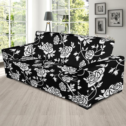 Rose Pattern Print Design RO013 Sofa Slipcover-JORJUNE.COM