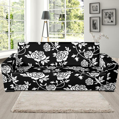 Rose Pattern Print Design RO013 Sofa Slipcover-JORJUNE.COM