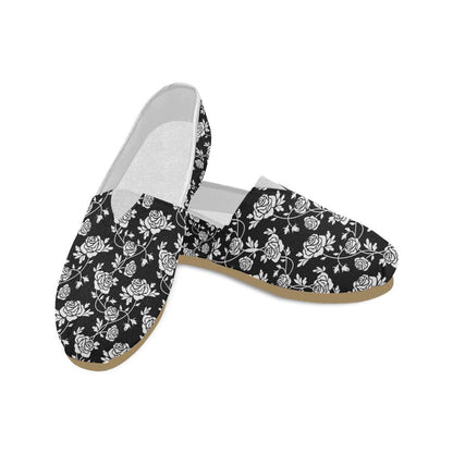 Rose Pattern Print Design RO013 Women Casual Shoes-JorJune.com