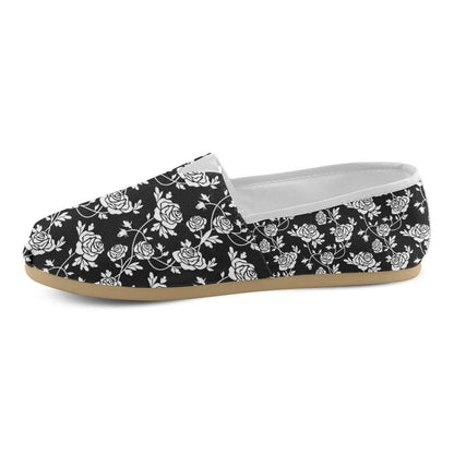 Rose Pattern Print Design RO013 Women Casual Shoes-JorJune.com