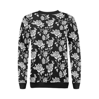 Rose Pattern Print Design RO013 Women Long Sleeve Sweatshirt-JorJune