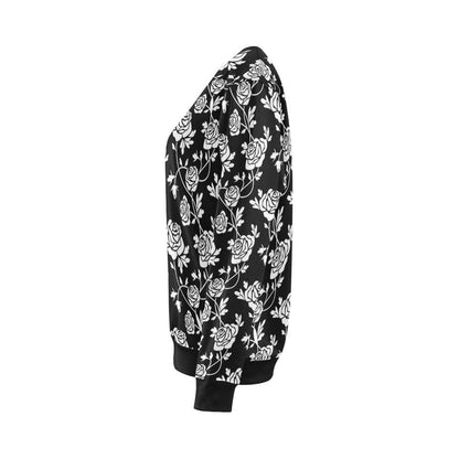 Rose Pattern Print Design RO013 Women Long Sleeve Sweatshirt-JorJune