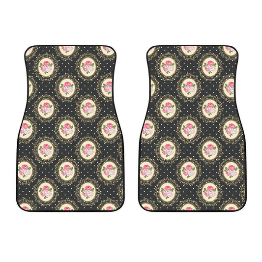 Rose Pattern Print Design RO015 Car Floor Mats-JORJUNE.COM