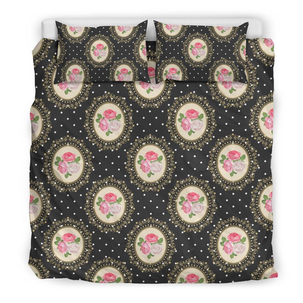 Rose Pattern Print Design RO015 Duvet Cover Bedding Set-JORJUNE.COM