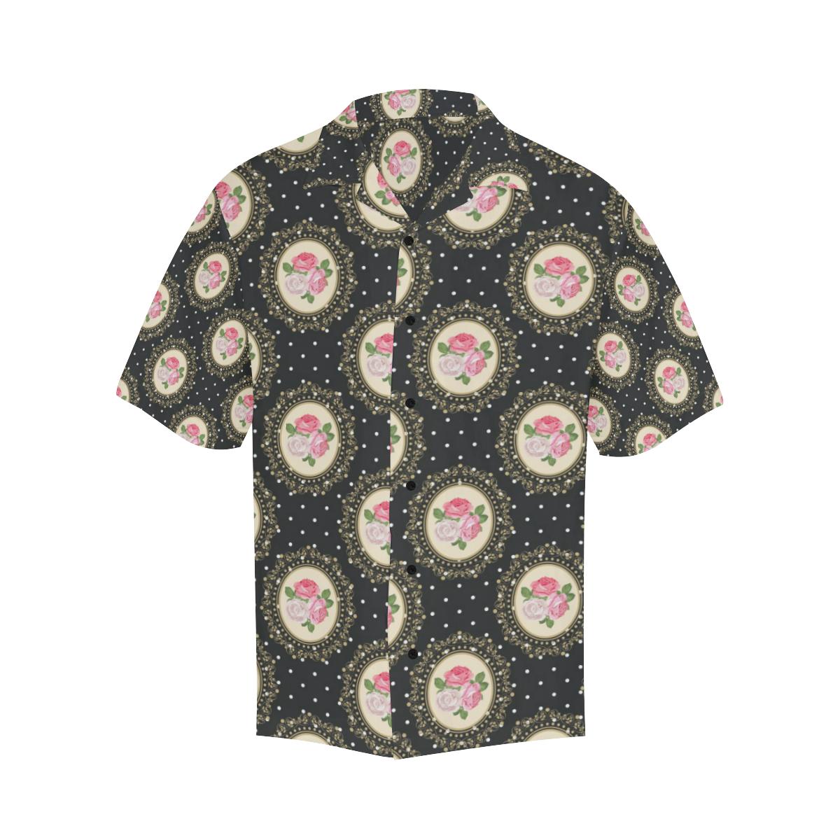 Rose Pattern Print Design RO015 Men Hawaiian Shirt-JorJune