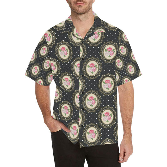 Rose Pattern Print Design RO015 Men Hawaiian Shirt-JorJune