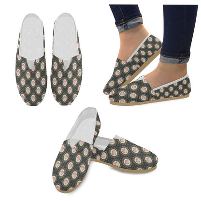 Rose Pattern Print Design RO015 Women Casual Shoes-JorJune.com