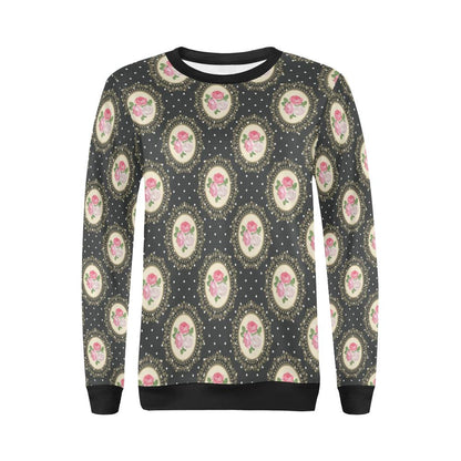 Rose Pattern Print Design RO015 Women Long Sleeve Sweatshirt-JorJune