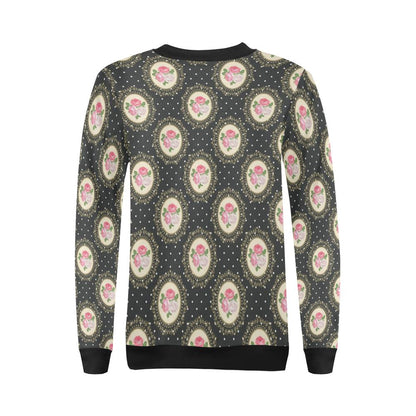 Rose Pattern Print Design RO015 Women Long Sleeve Sweatshirt-JorJune