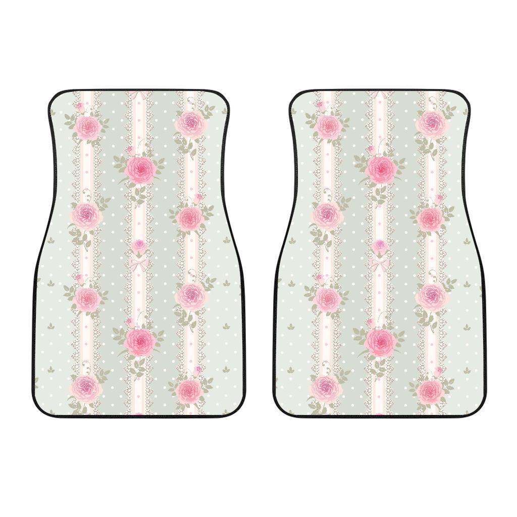 Rose Pattern Print Design RO016 Car Floor Mats-JORJUNE.COM