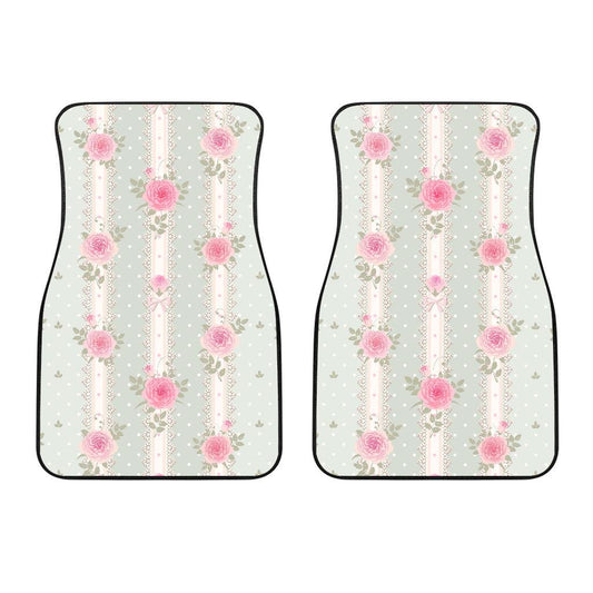 Rose Pattern Print Design RO016 Car Floor Mats-JORJUNE.COM