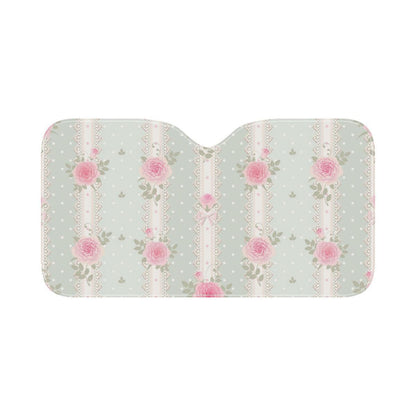 Rose Pattern Print Design RO016 Car Sun Shade-JorJune