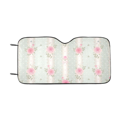Rose Pattern Print Design RO016 Car Sun Shade-JorJune
