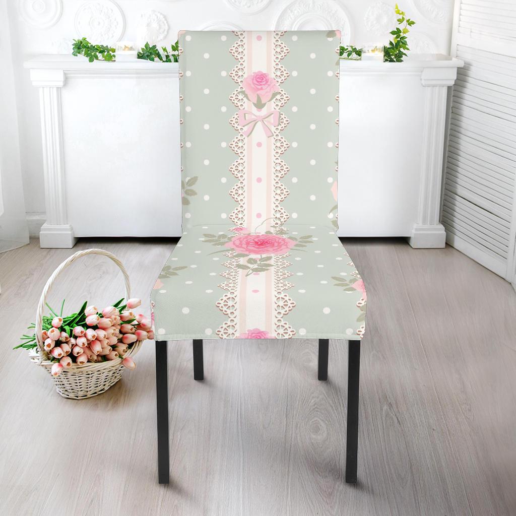 Rose Pattern Print Design RO016 Dining Chair Slipcover-JORJUNE.COM