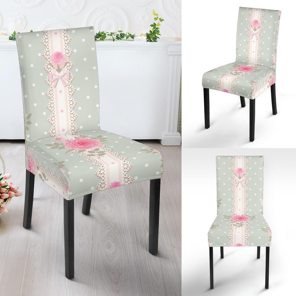 Rose Pattern Print Design RO016 Dining Chair Slipcover-JORJUNE.COM