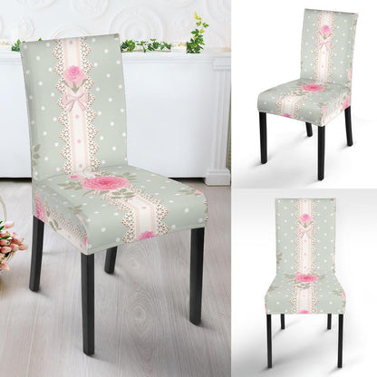 Rose Pattern Print Design RO016 Dining Chair Slipcover-JORJUNE.COM