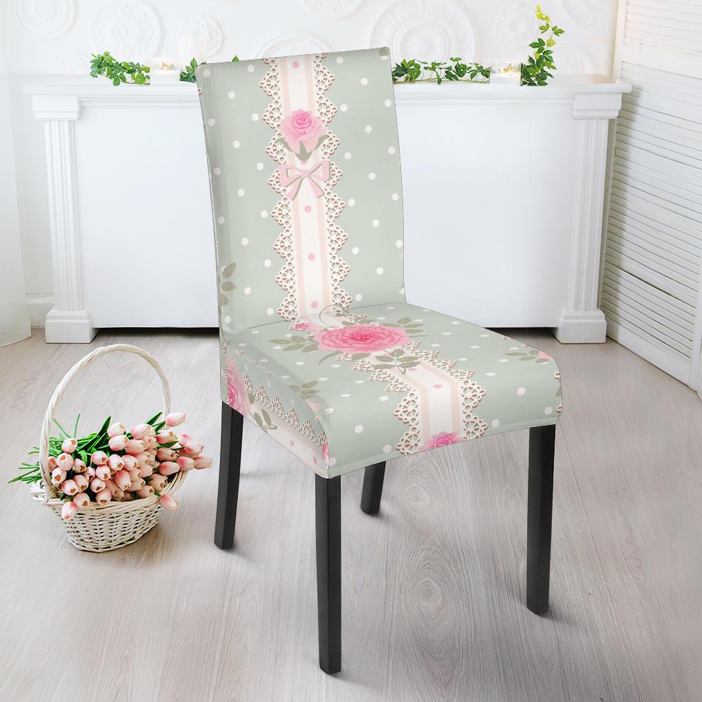Rose Pattern Print Design RO016 Dining Chair Slipcover-JORJUNE.COM