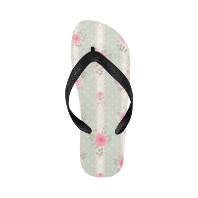 Rose Pattern Print Design RO016 Flip Flops-JorJune