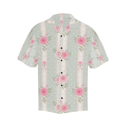 Rose Pattern Print Design RO016 Men Hawaiian Shirt-JorJune