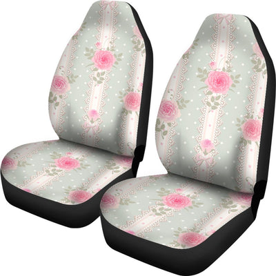 Rose Pattern Print Design RO016 Universal Fit Car Seat Covers-JorJune