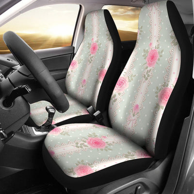 Rose Pattern Print Design RO016 Universal Fit Car Seat Covers-JorJune