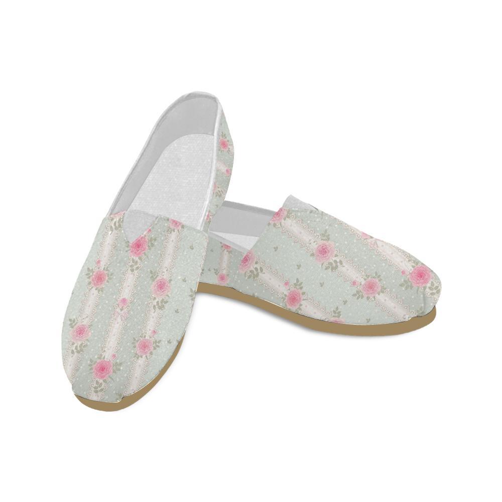 Rose Pattern Print Design RO016 Women Casual Shoes-JorJune.com