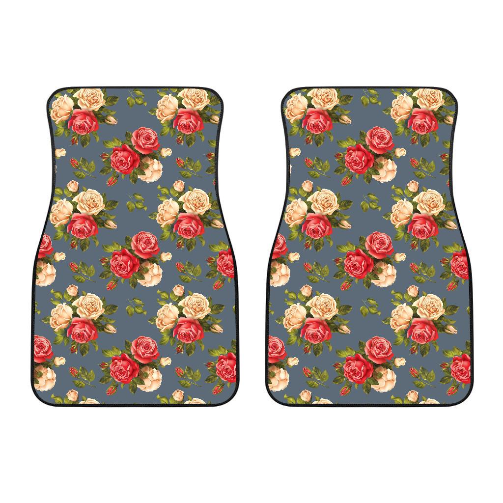 Rose Pattern Print Design RO017 Car Floor Mats-JORJUNE.COM