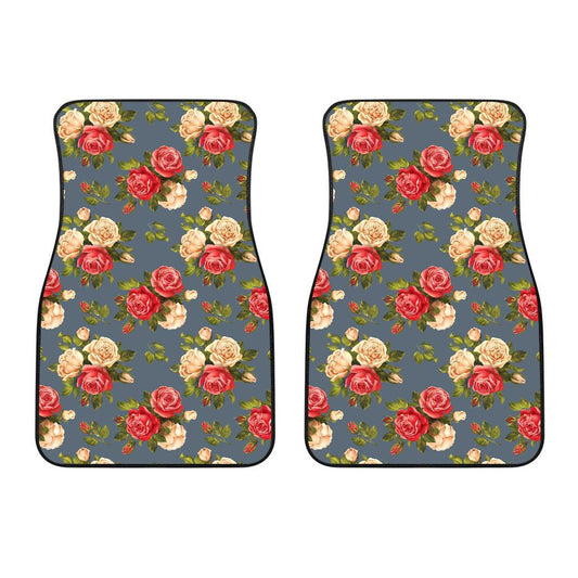 Rose Pattern Print Design RO017 Car Floor Mats-JORJUNE.COM