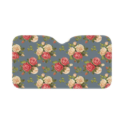 Rose Pattern Print Design RO017 Car Sun Shade-JorJune