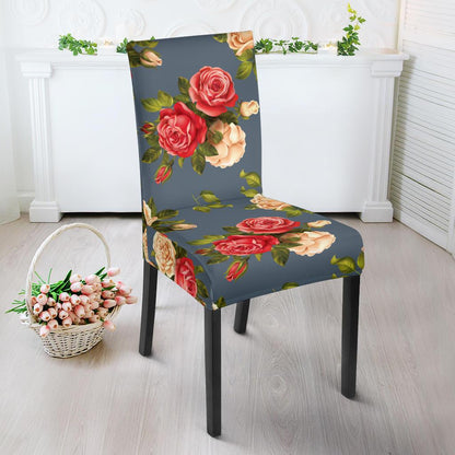Rose Pattern Print Design RO017 Dining Chair Slipcover-JORJUNE.COM
