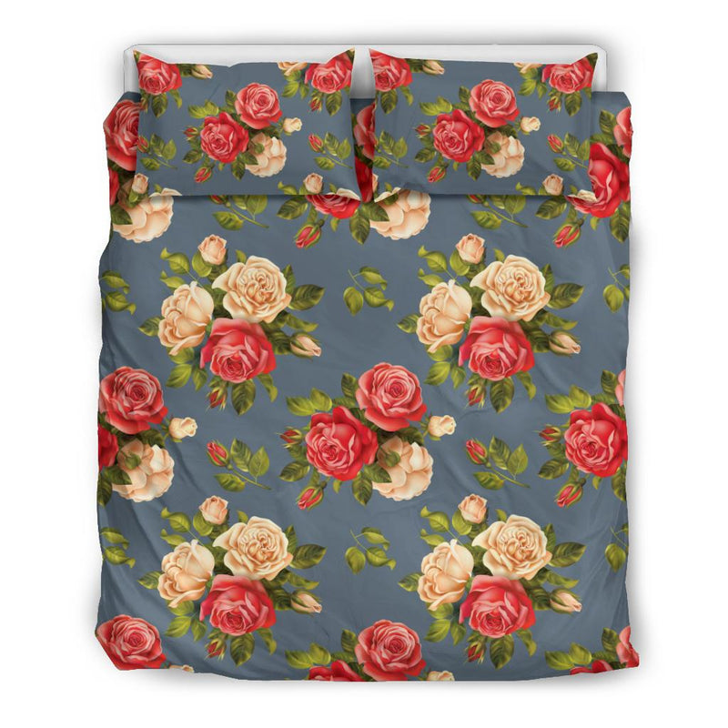 Rose Pattern Print Design RO017 Duvet Cover Bedding Set-JORJUNE.COM