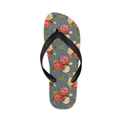 Rose Pattern Print Design RO017 Flip Flops-JorJune