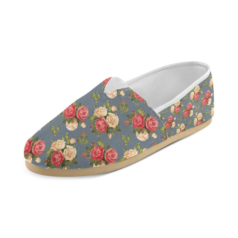 Rose Pattern Print Design RO017 Women Casual Shoes-JorJune.com
