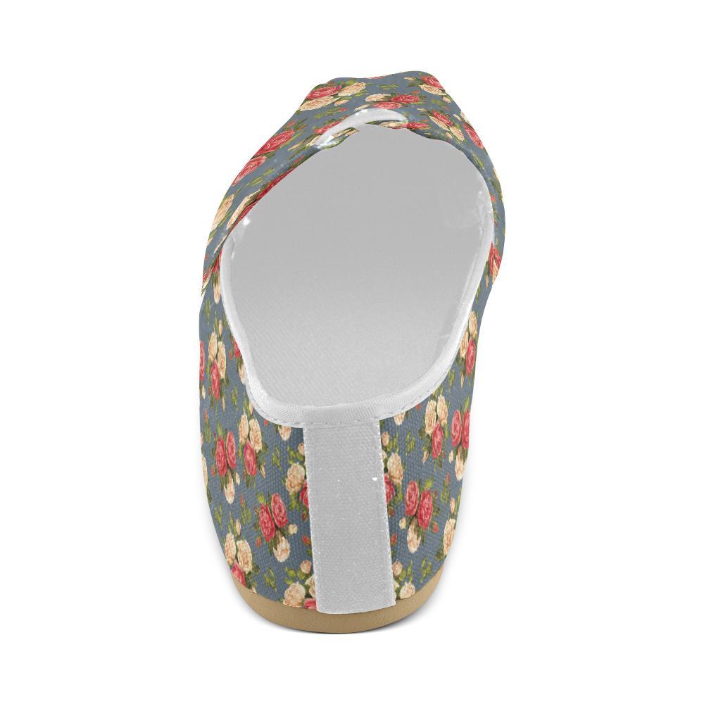 Rose Pattern Print Design RO017 Women Casual Shoes-JorJune.com