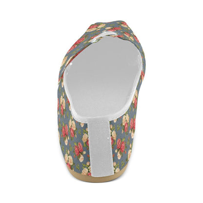 Rose Pattern Print Design RO017 Women Casual Shoes-JorJune.com